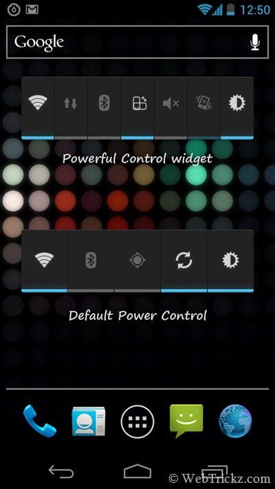 Powerful control widget vs Power control widget