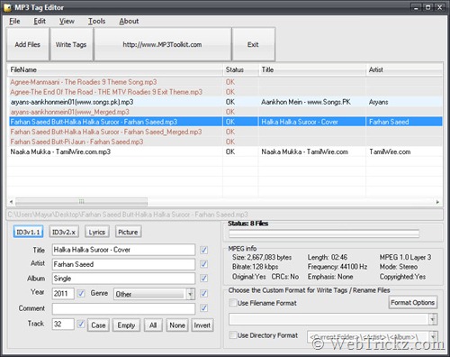 MP3 Tag Editor