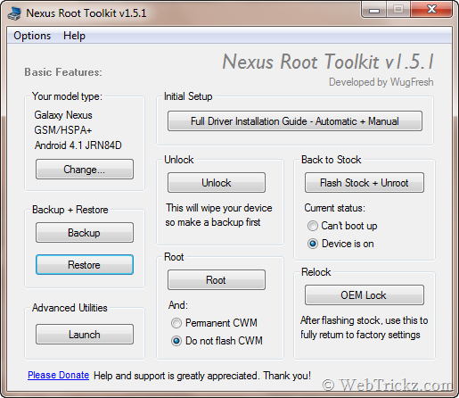 Galaxy Nexus root toolkit