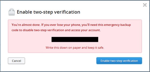 dropbox sign in new mobile phone 2step authentication
