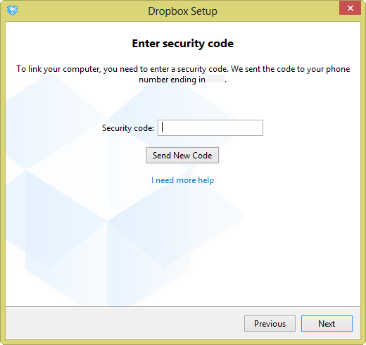 Enter security code