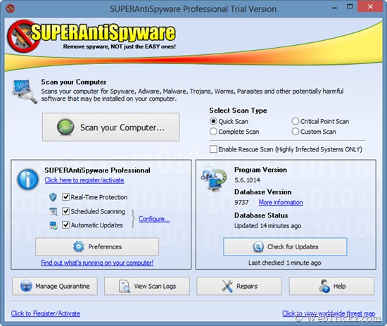 superantispyware lifetime license keygen