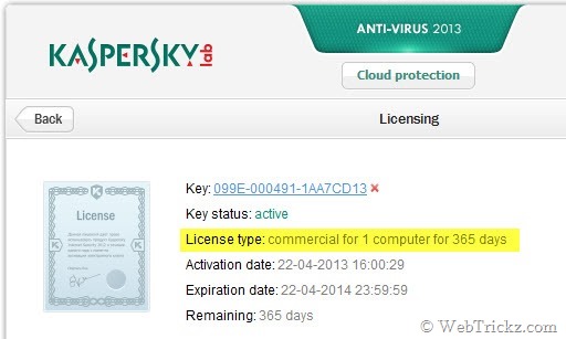 Kaspersky antivirus 2013 activation key free download