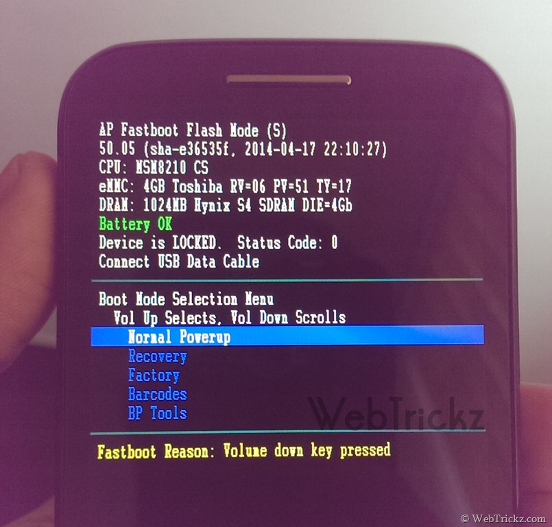 Guide To Unlock Moto E Bootloader