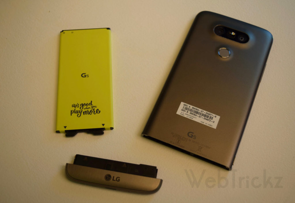 removable battery on lg g5