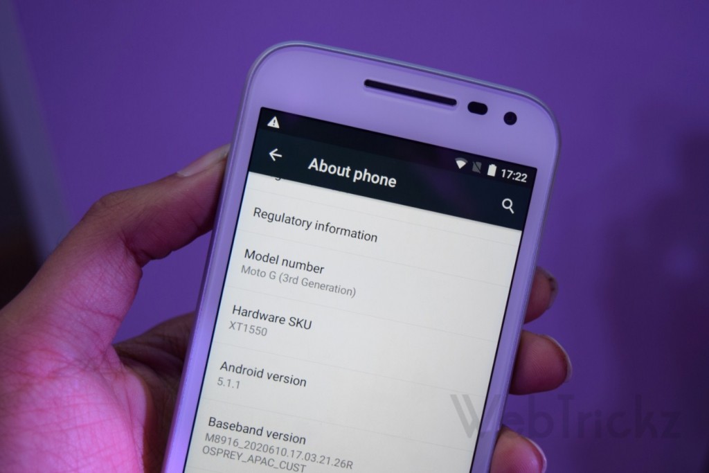 Moto G3_About phone