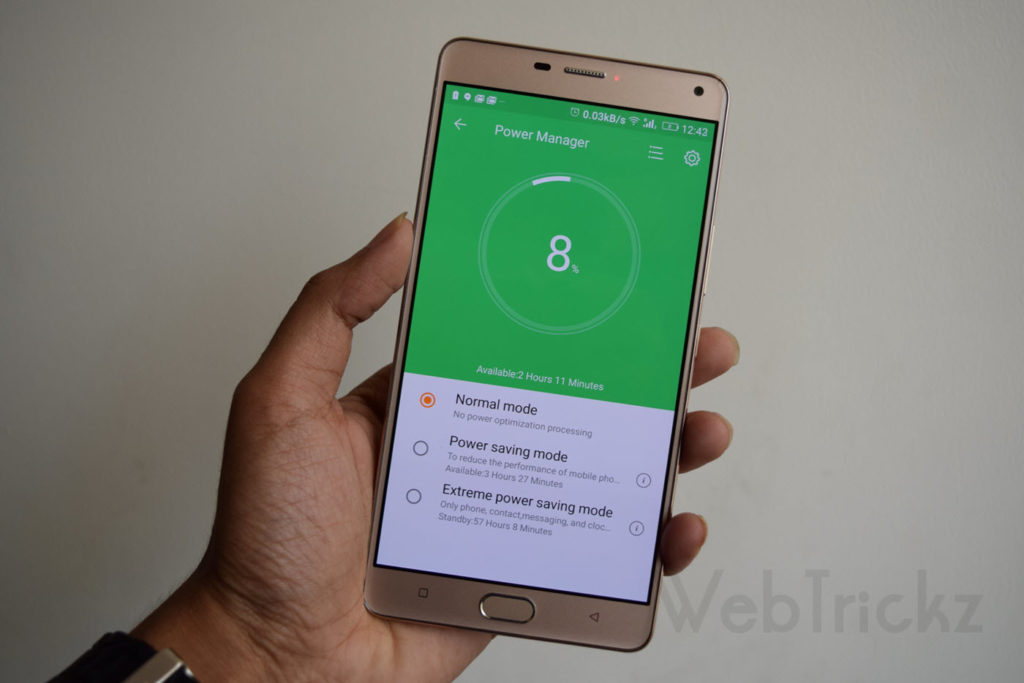 Gionee M5 Plus-battery-saving-modes