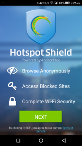 hotspot shield free vpn chrome