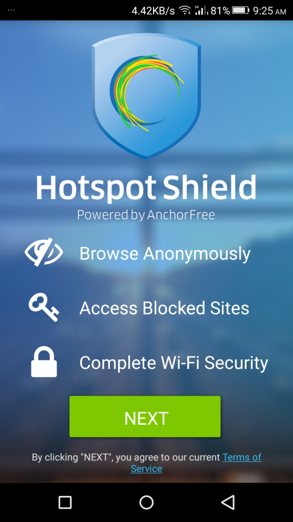 hotspot shield vpn android 1.6.6