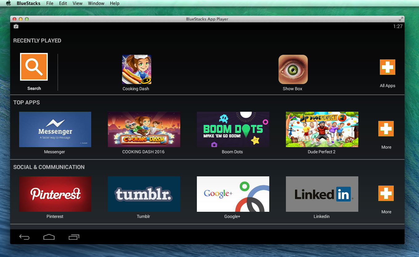 running android tv apps on bluestacks