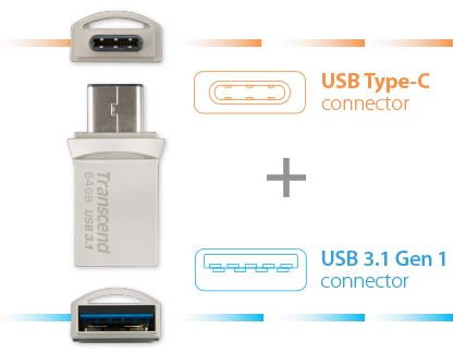 Transcend JetFlash 890s USB 3.1+Type-C
