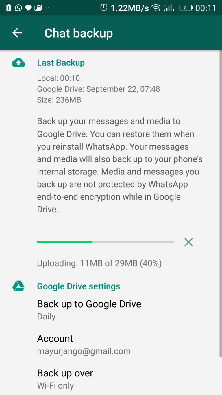 how to use google drive to backup