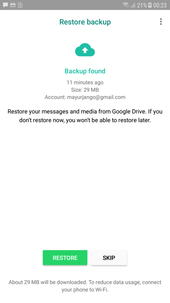 how to restore whatsapp media without backup
