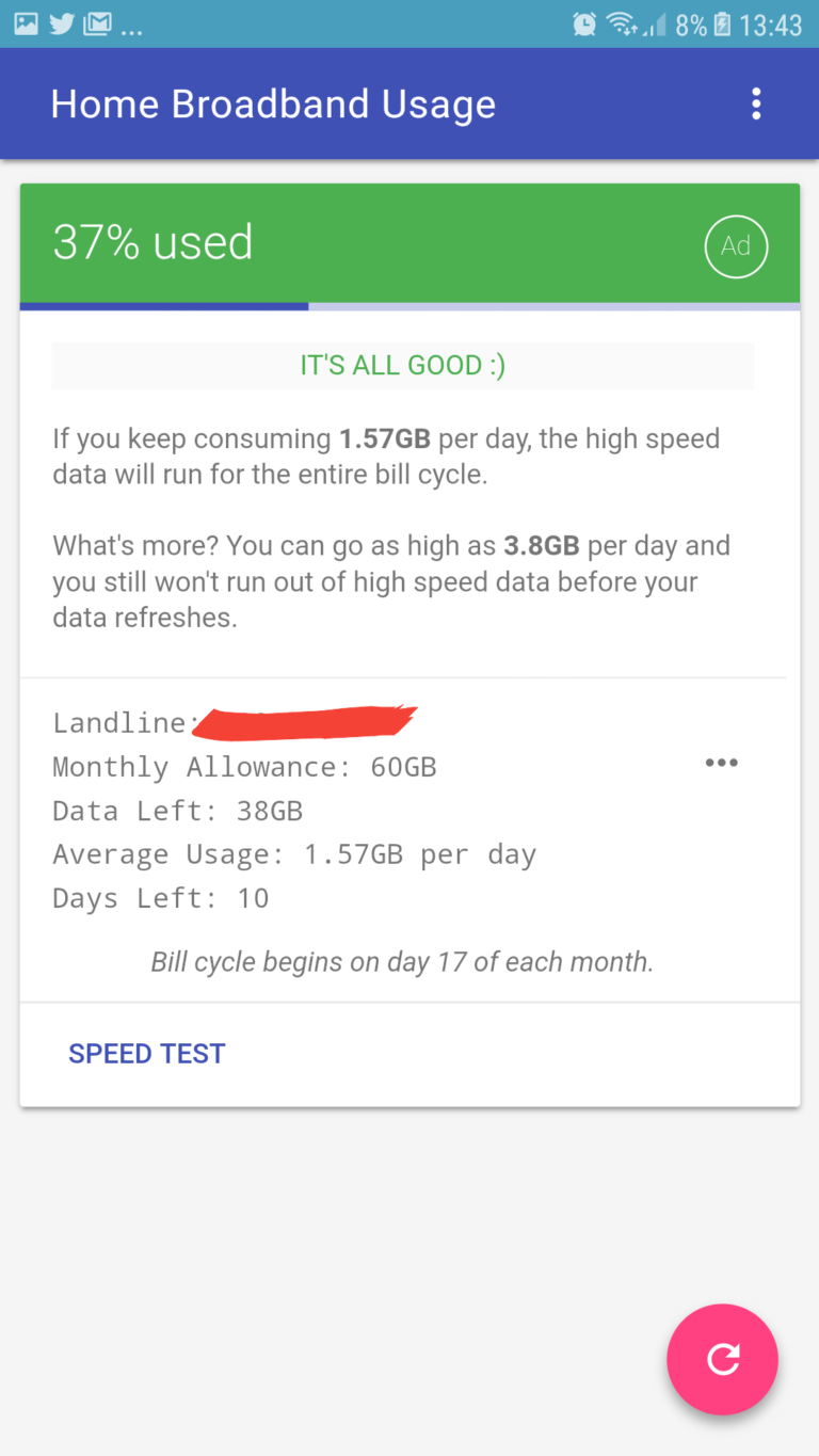 Easy way to Check Airtel Broadband Data Usage Online