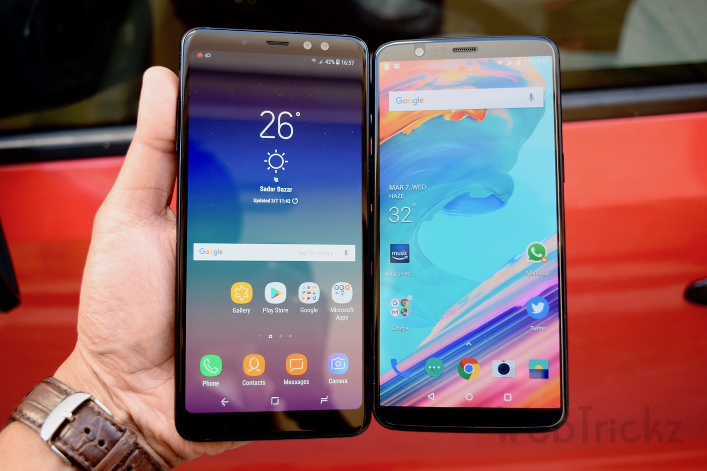 Samsung Galaxy A8 Plus 2018 vs OnePlus 5T - Benchmark Comparison