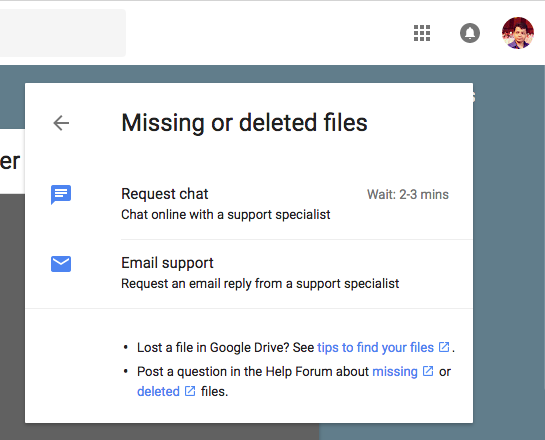 Google drive customer support