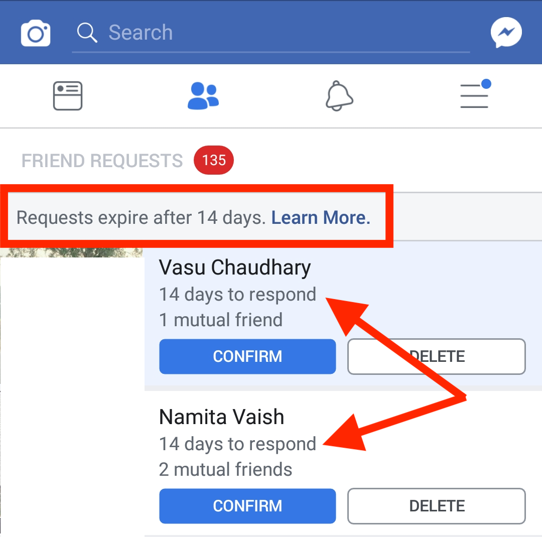 Facebook friend requests will now expire after 14 days