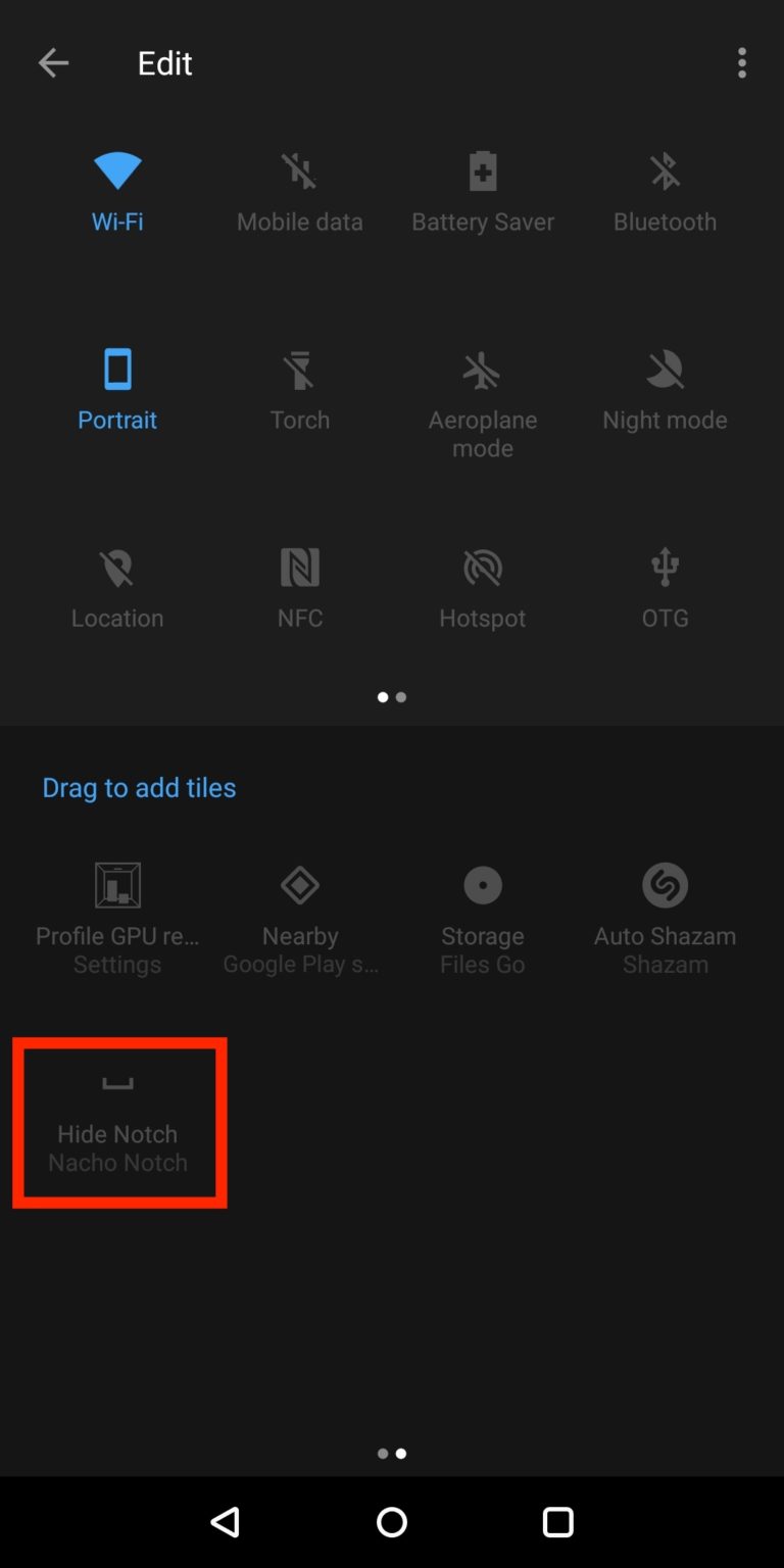 Hide notch что это на андроид