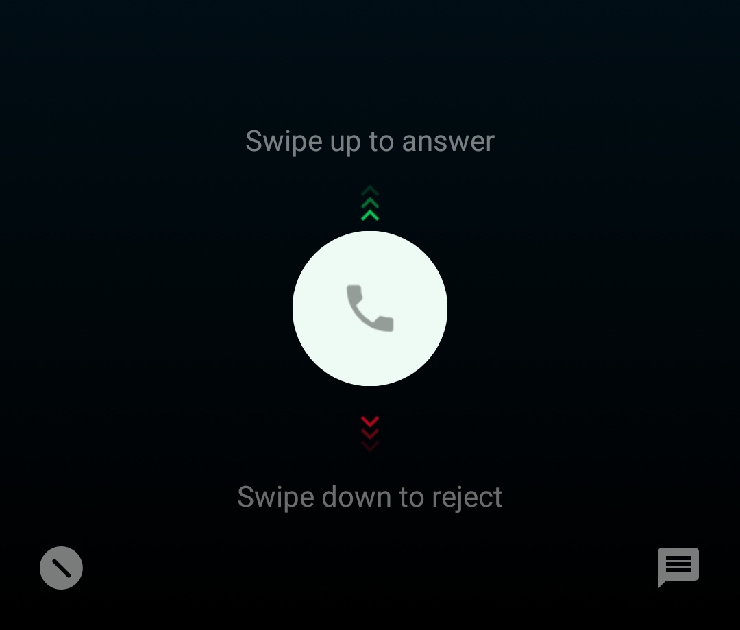 swipe up to answer calls on oneplus