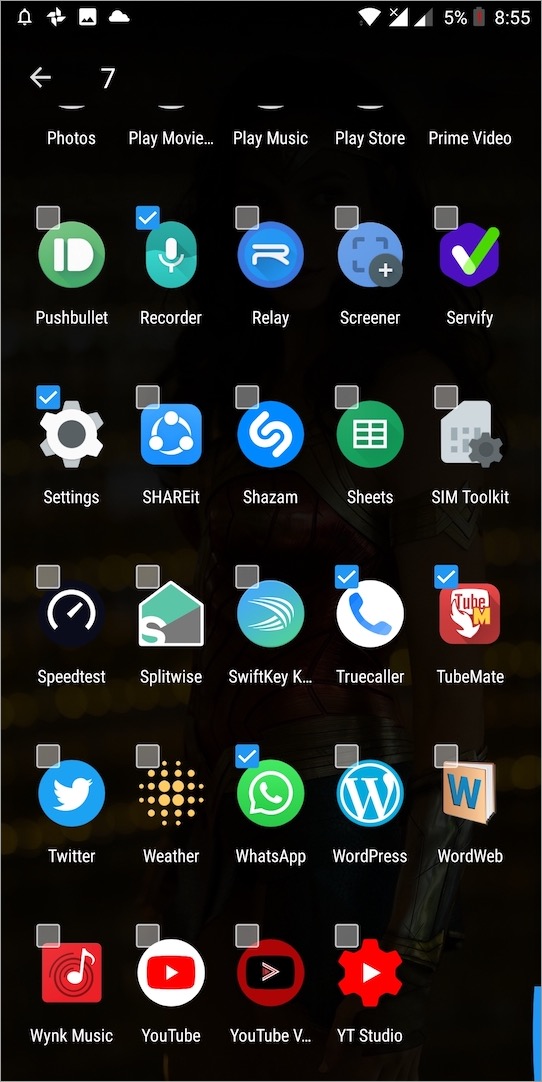 hide apps on oneplus