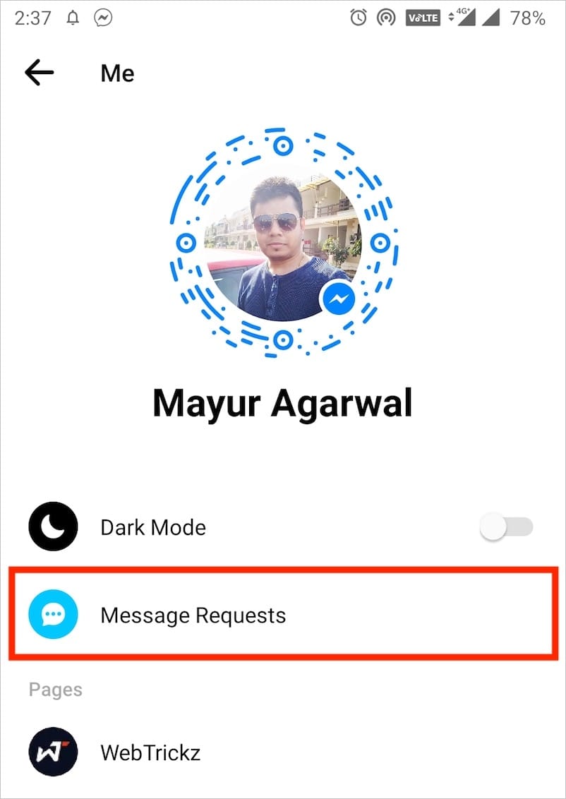 see message requests in messenger 2020 on android