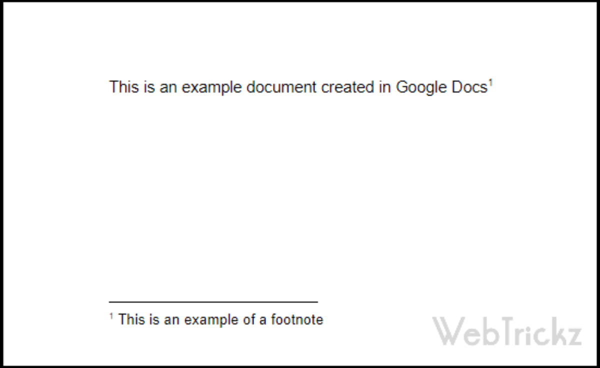 endnotes google docs