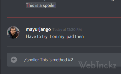 mark text as spoiler discord