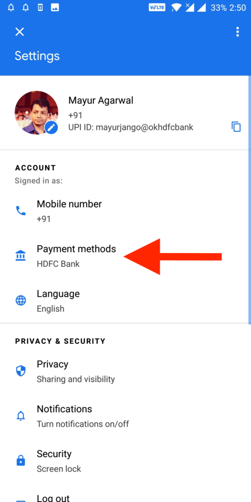 How to Change UPI PIN in Google Pay