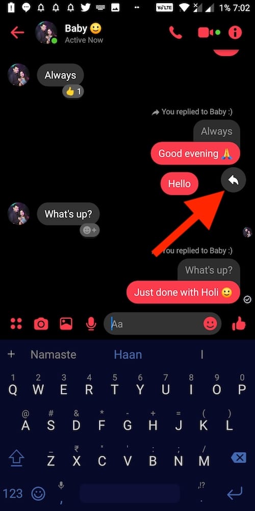 How To Reply To A Specific Message On Messenger