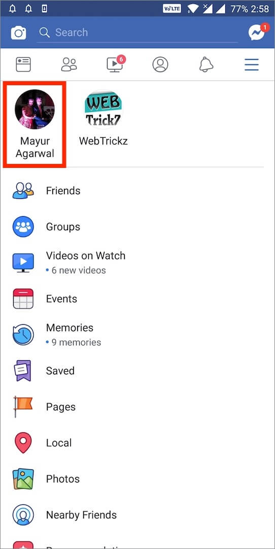 facebook app for android