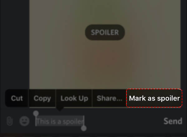 how to add spoiler tag in discord on iphone