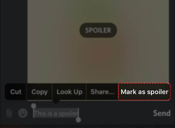 mark text as spoiler discord mobile