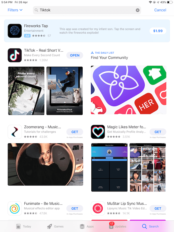 tiktok download for iphone