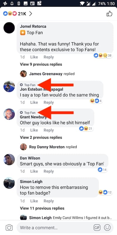 What Does A Top Fan Badge On Facebook Mean