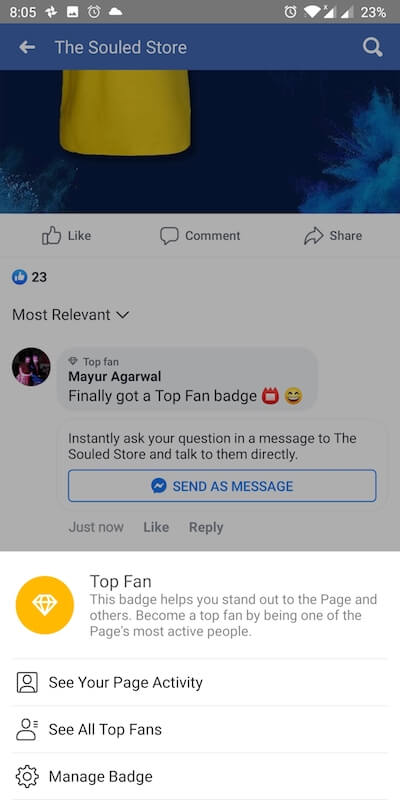 How do you become a top fan