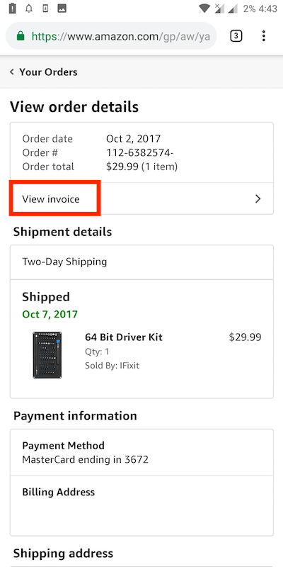 How To Download And Print Invoice From Amazon