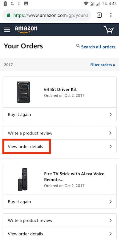 How To Download And Print Invoice From Amazon