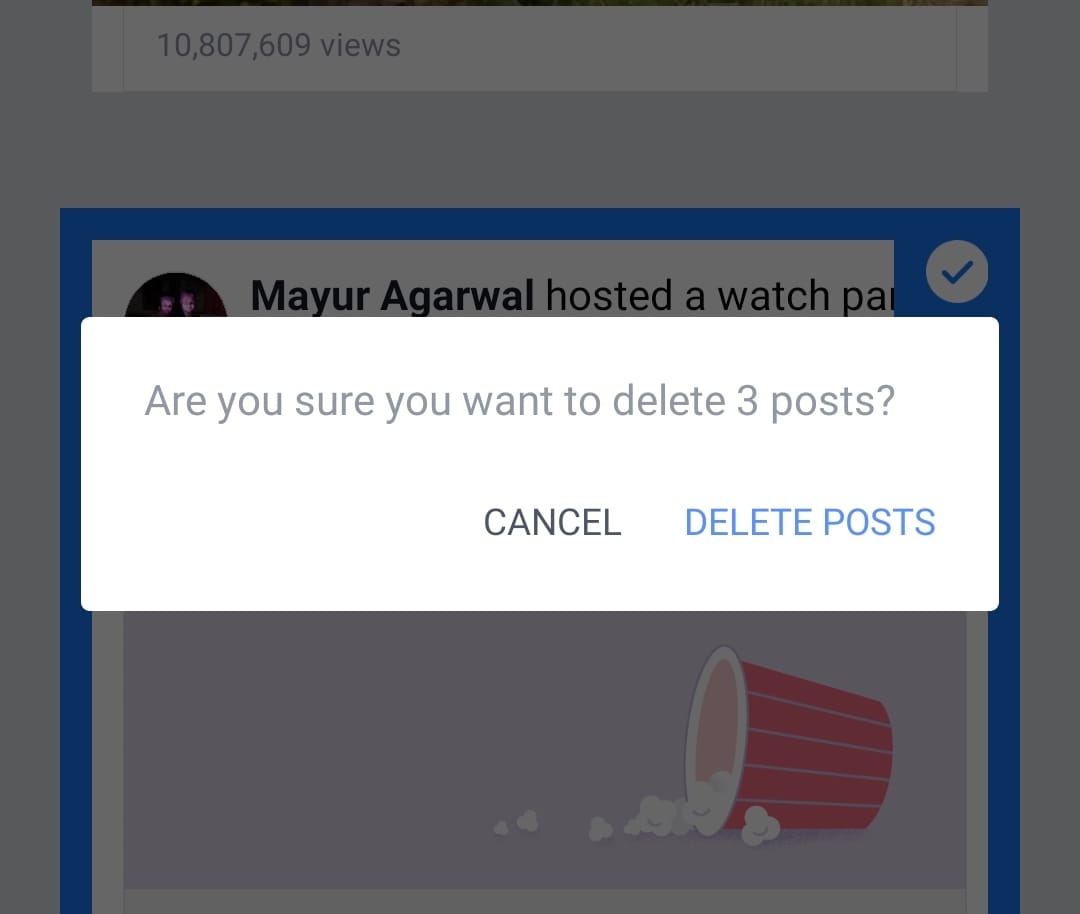 delete multiple posts from facebook timeline