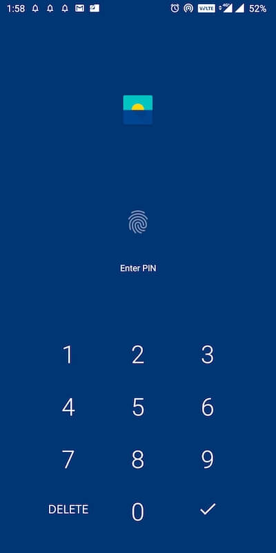 fingerprint app lock in oneplus