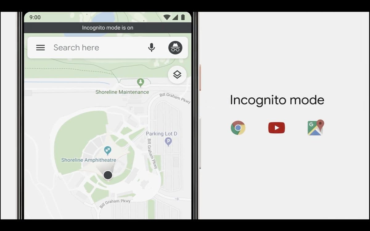 maps incognito mode