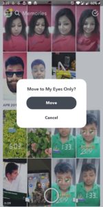 How to Set Up My Eyes Only on Snapchat 2020 for Android