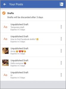 How to Find Drafts on Facebook App for Android and iPhone