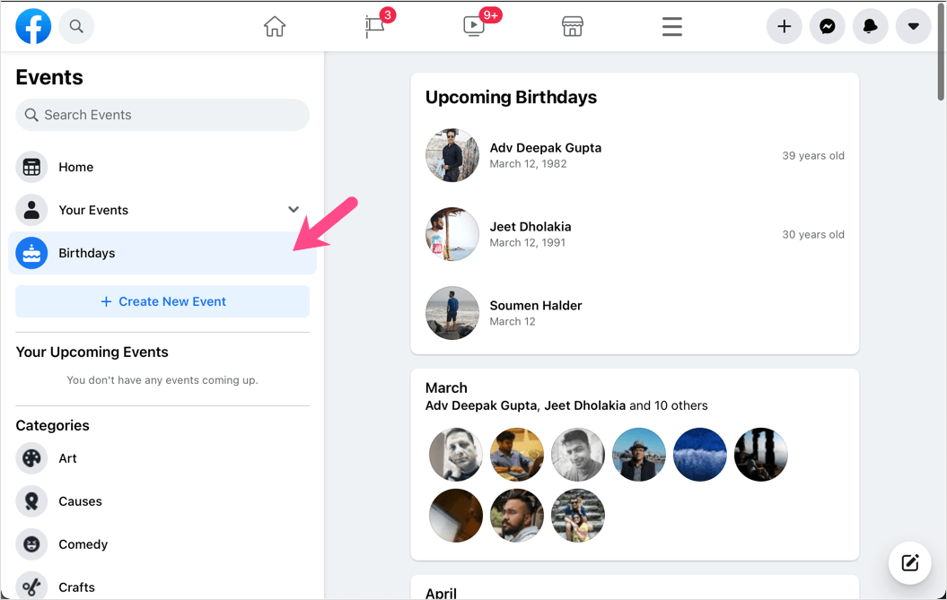 How to Find Birthdays on Facebook App 2021