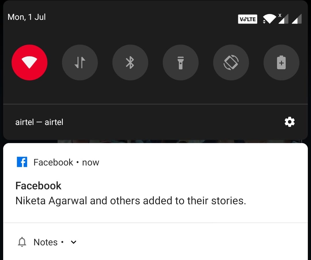 turn off facebook story notifications