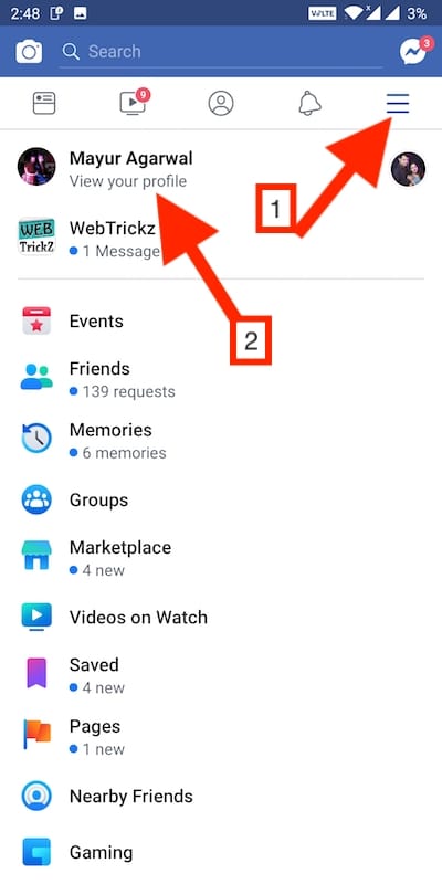 How To View Activity Log In Facebook App On Android