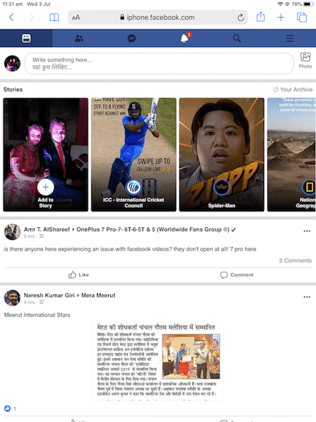 How To View Facebook Stories On Ipad