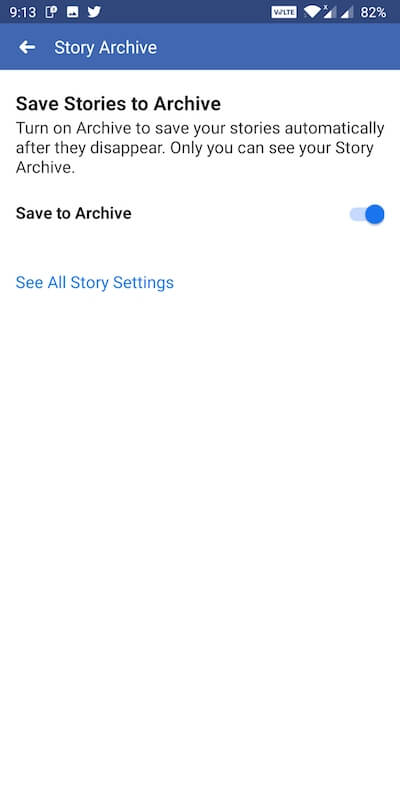 save stories to archive