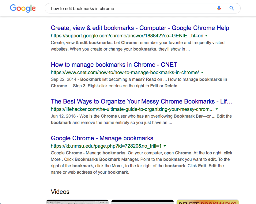 new bigger font in Google search