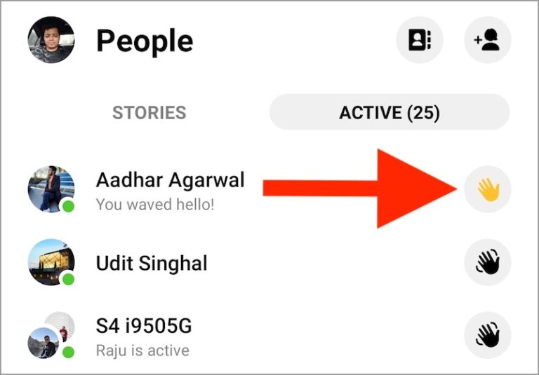 How to Wave back at someone on Facebook Messenger
