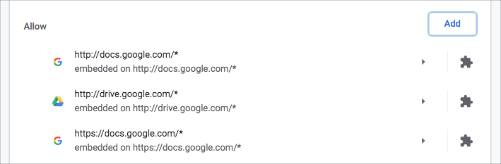 chrome whitelist sites to allow notification